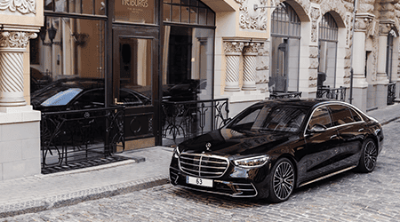 Search and book the best chauffeured car with a professional driver in a Mercedes-Benz S Class